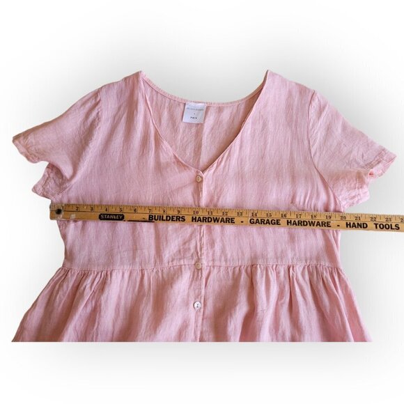 Jillian Harris x Priv Hamptons Linen Babydoll Dress Large - Picture 8 of 12